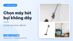 Cách chọn máy hút bụi cầm tay không dây: lực hút, pin, đầu hút