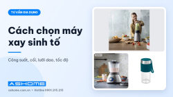 Cách chọn máy xay sinh tố tốt: công suất, cối, lưỡi dao, tốc độ