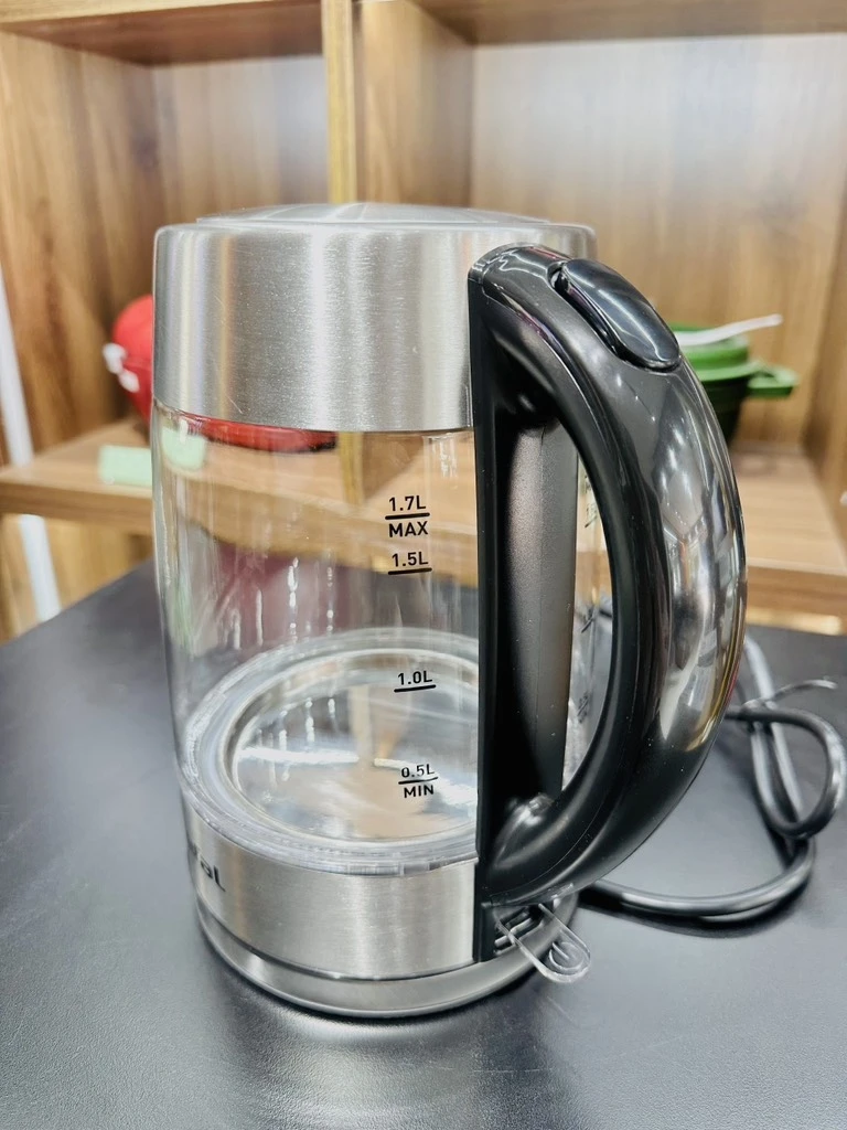 Ấm siêu tốc thuỷ tinh Tefal KI772D38 2400W 1,7L