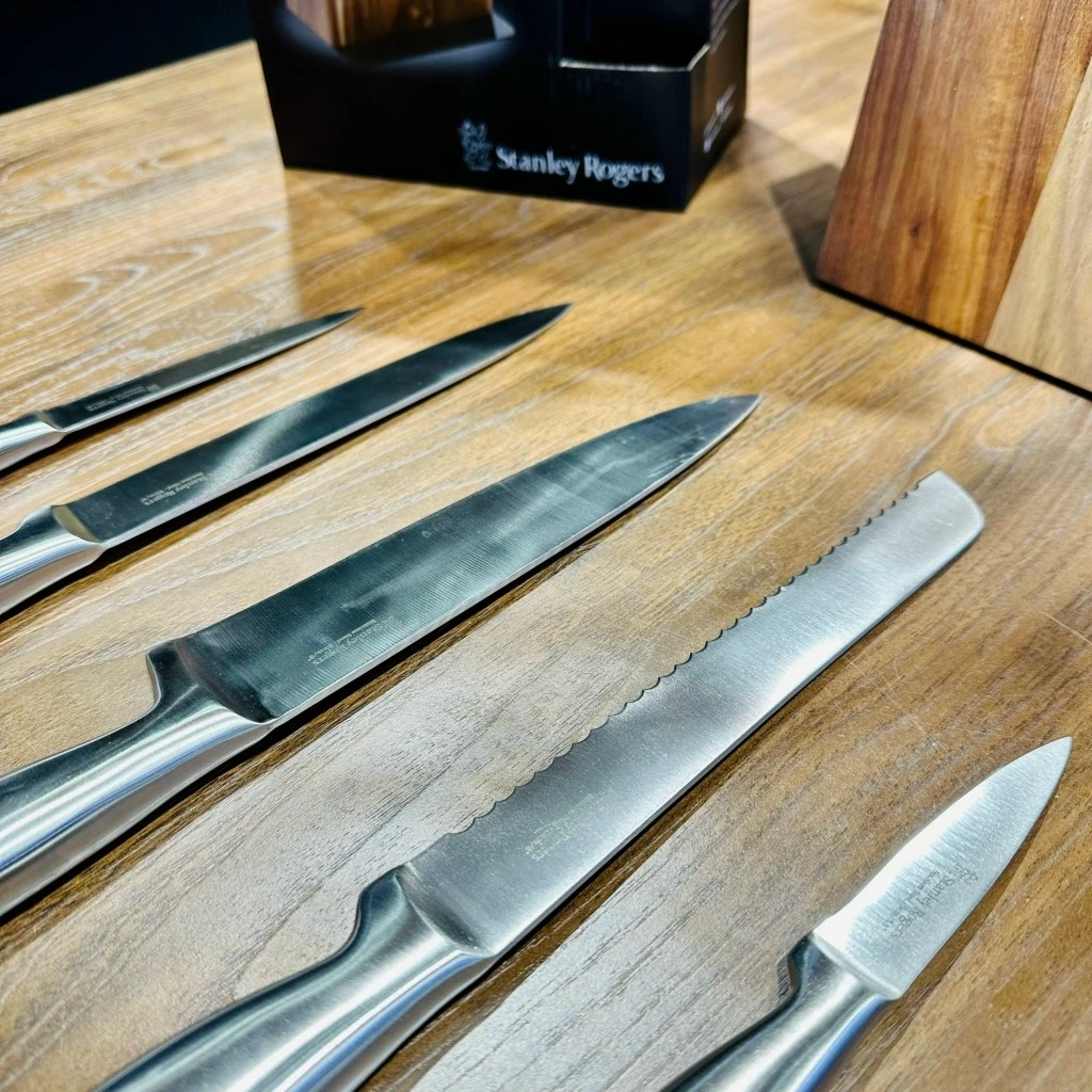 Bộ dao Stanley Rogers Acacia Black 6 món cán inox
