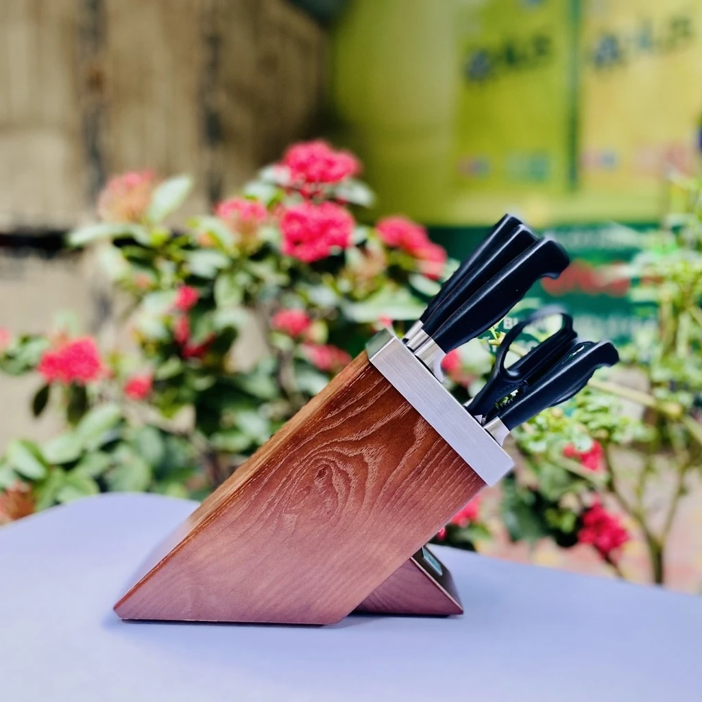 Bộ dao tự mài Zwilling Vier Sterne Sharp Block 7 món