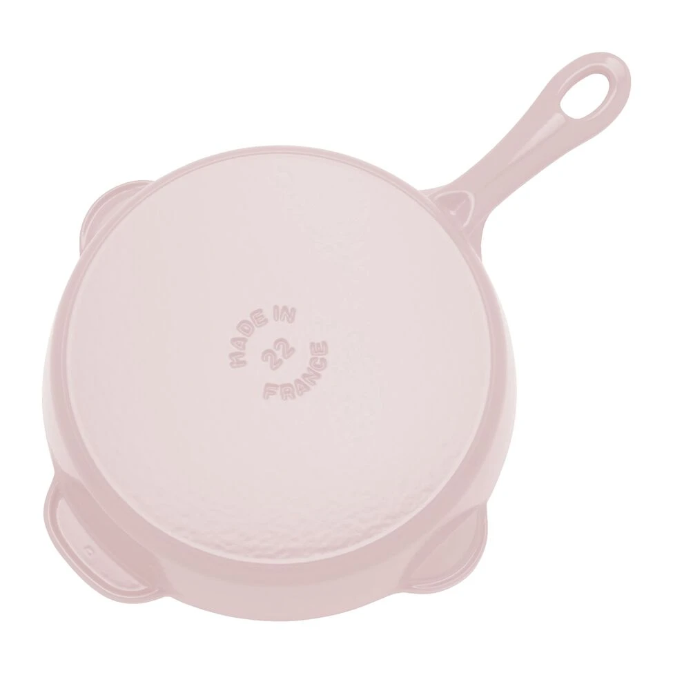 Chảo gang Staub có miệng rót 22cm 1.69L màu hồng Sorbet (1032974)