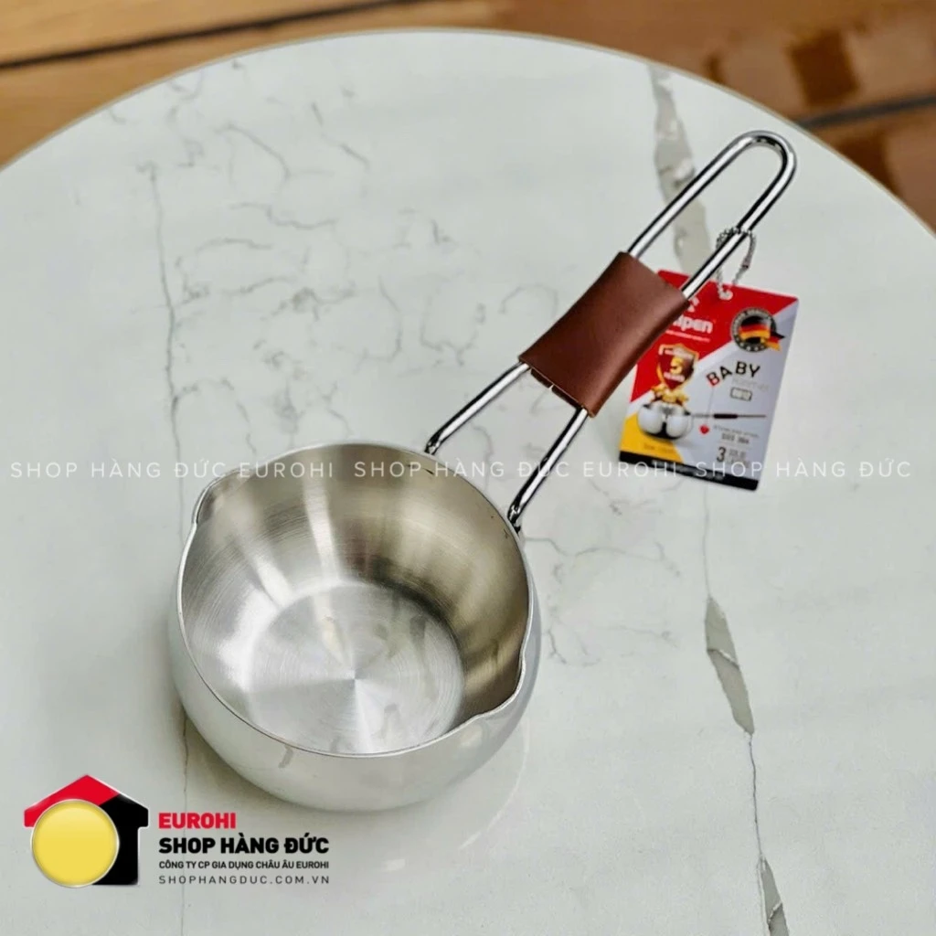 Quánh inox Kalpen có miệng rót 12cm (RM12)
