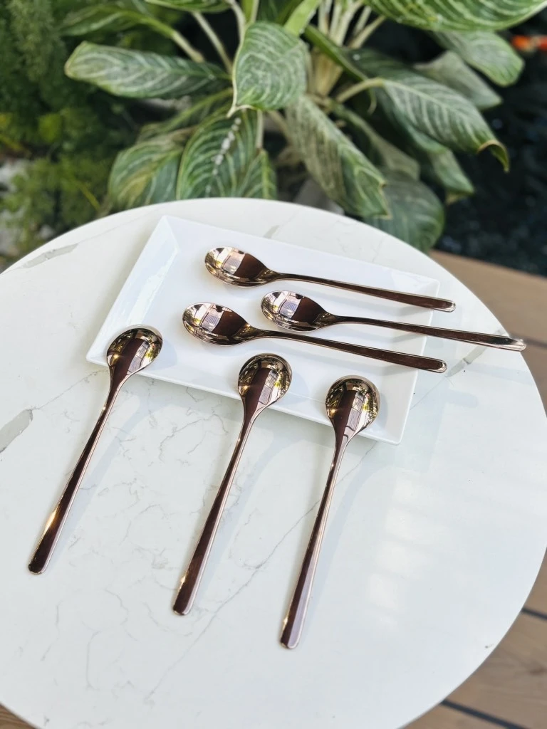 Set 6 thìa to Edelkochen màu đồng