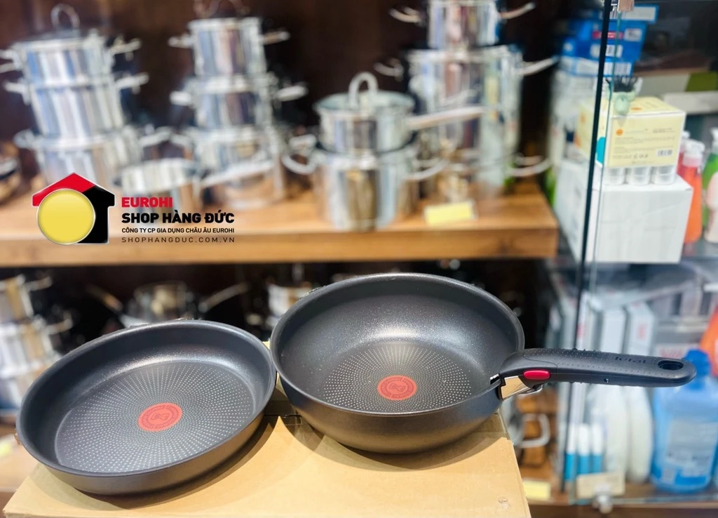 Set chảo Tefal Ingenio 3 món cán rời (chảo sâu 26cm, chảo chiên 24cm, cán cầm rời)