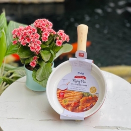 Chảo chống dính Ceramic Todaii cán gỗ 18cm