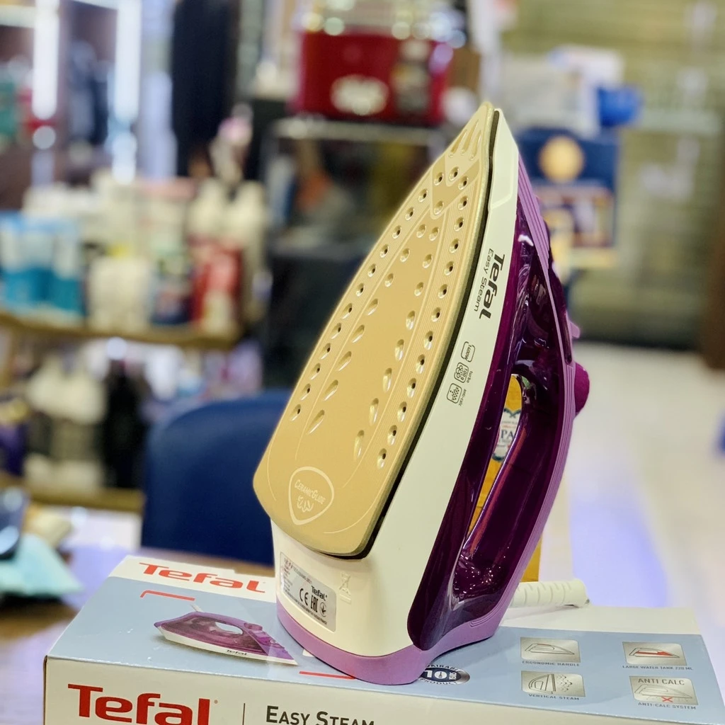 Bàn Là hơi nước Tefal FV1955 Easy Steam 1400W tím