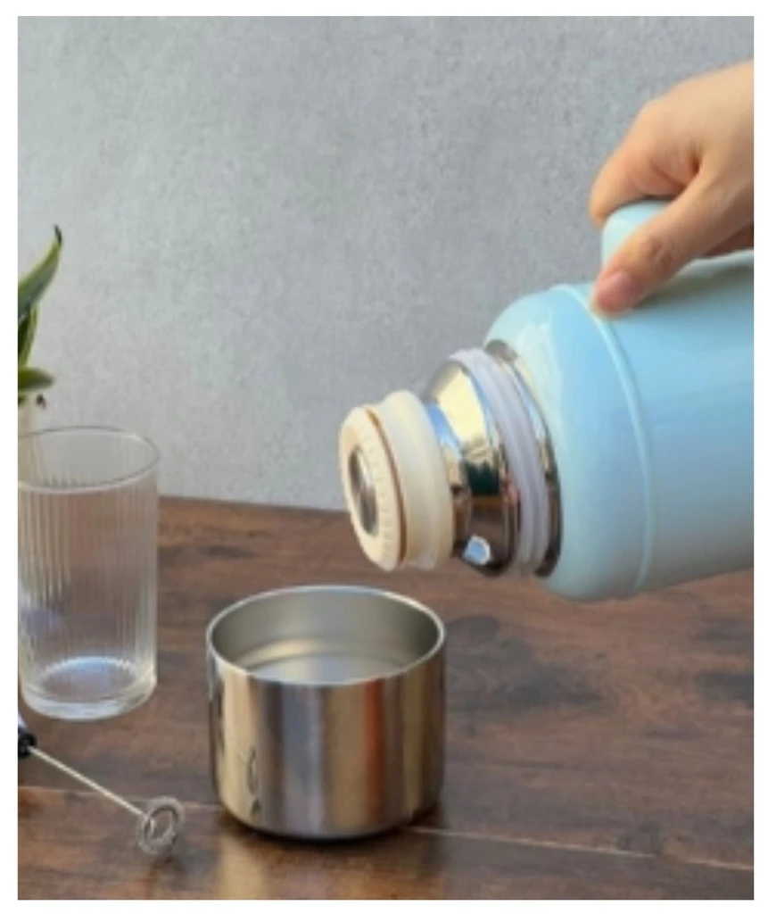 Bình giữ nhiệt Kaiyo màu xanh nhạt 2,2L