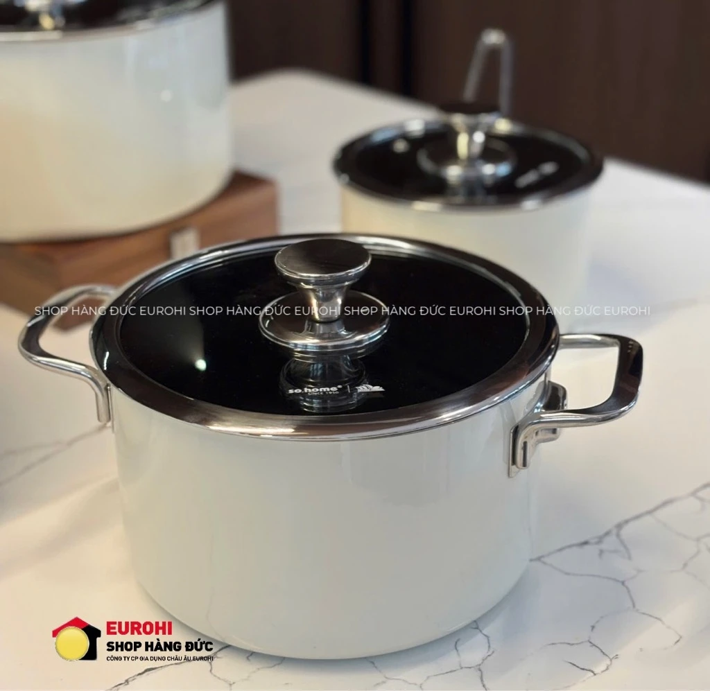 Bộ nồi inox So Home Sydney Australia (màu kem)
