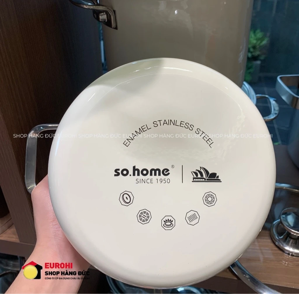 Bộ nồi inox So Home Sydney Australia (màu kem)
