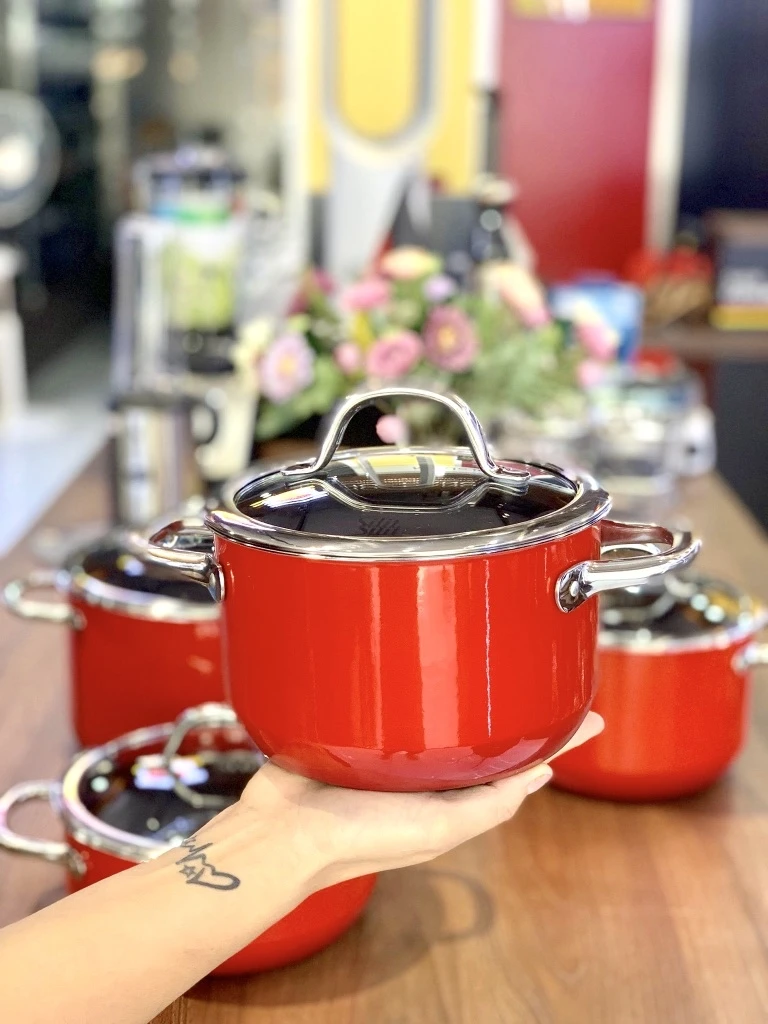 Bộ nồi Silit Silargan Passion màu đỏ