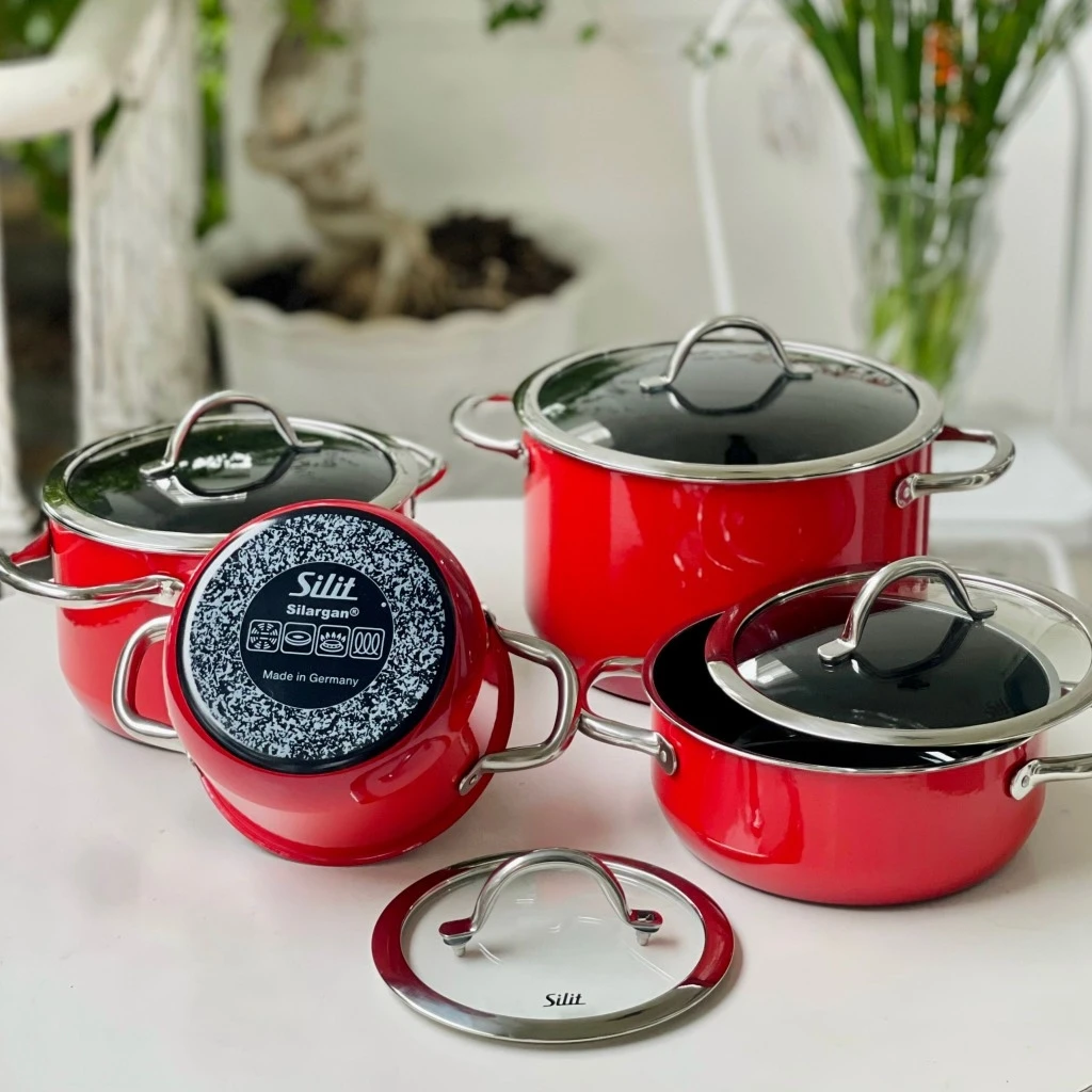 Bộ nồi Silit Silargan Passion màu đỏ