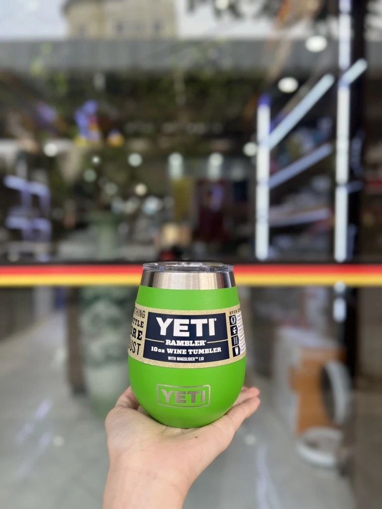 Cốc giữ nhiệt Yeti Wine 300ml Canopy Green hình trứng màu xanh lá