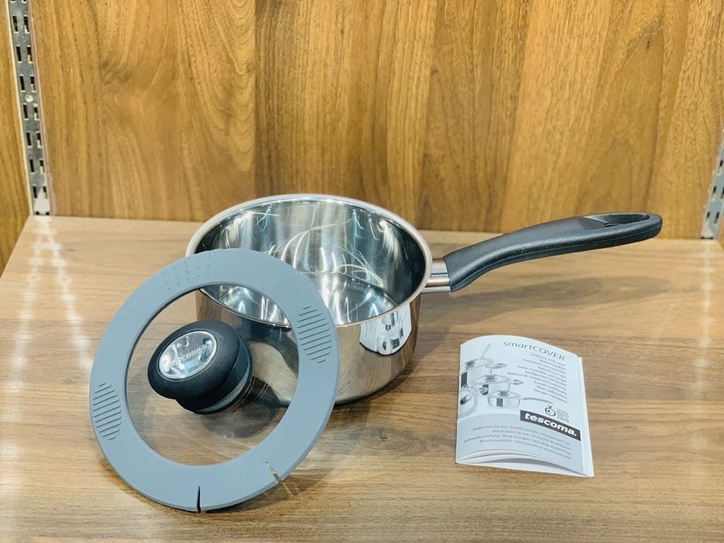 Quánh Tescoma Smartcover inox có nắp 16cm 1,5L