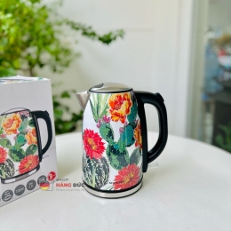 Ấm siêu tốc Silvercrest SWC 3100 C1 1,7l (hoa Xương Rồng)
