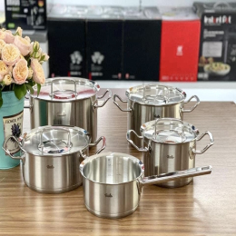 Bộ nồi Fissler Original Profi 5 món vung inox (có quánh) (084-128-05-000/0)