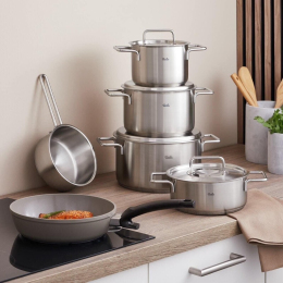 Bộ nồi Fissler Pure Collection 6 món ( 5 nồi + 1 chảo)
