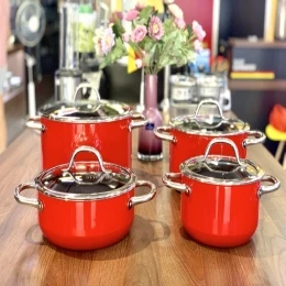 Bộ nồi Silit Silargan Passion màu đỏ