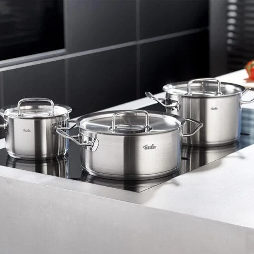 Bộ nồi Fissler Profi 4 nồi 1 quánh nắp inox