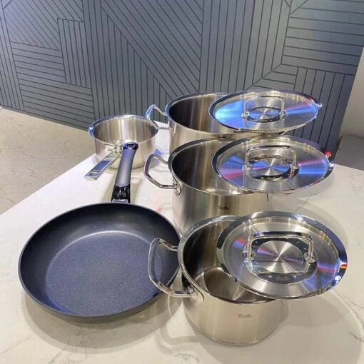 Bộ nồi Fissler Profi Original 5 món vung thép