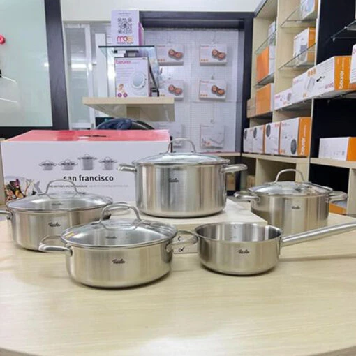 Bộ nồi inox 3 đáy Fissler San Francisco 5 món