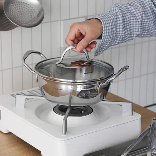 Nồi 2 quai Inox Chockmen 18cm