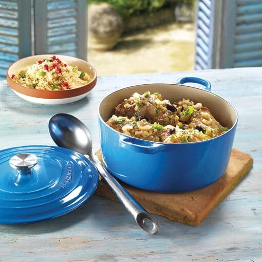 Nồi gang Le Creuset Brater rund Evo 24cm Blue Marseile (màu xanh đậm)