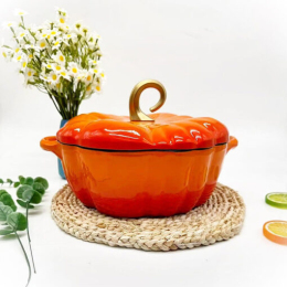 Nồi gang hình bí ngô 25cm