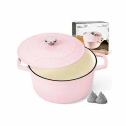 Nồi gang tráng men cao cấp CIWETE Pastel size 27cm
