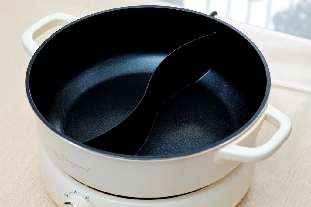 Bộ bếp + nồi lẩu điện 2 ngăn Kaiyo 6L (KHP-064)