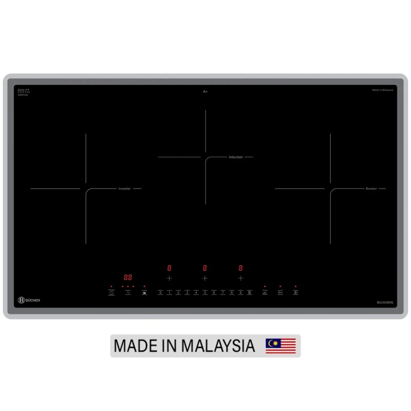 Bếp 3 từ dài Made in Malaysia(Kính Scottceran)(KT75*45) BUC639MS