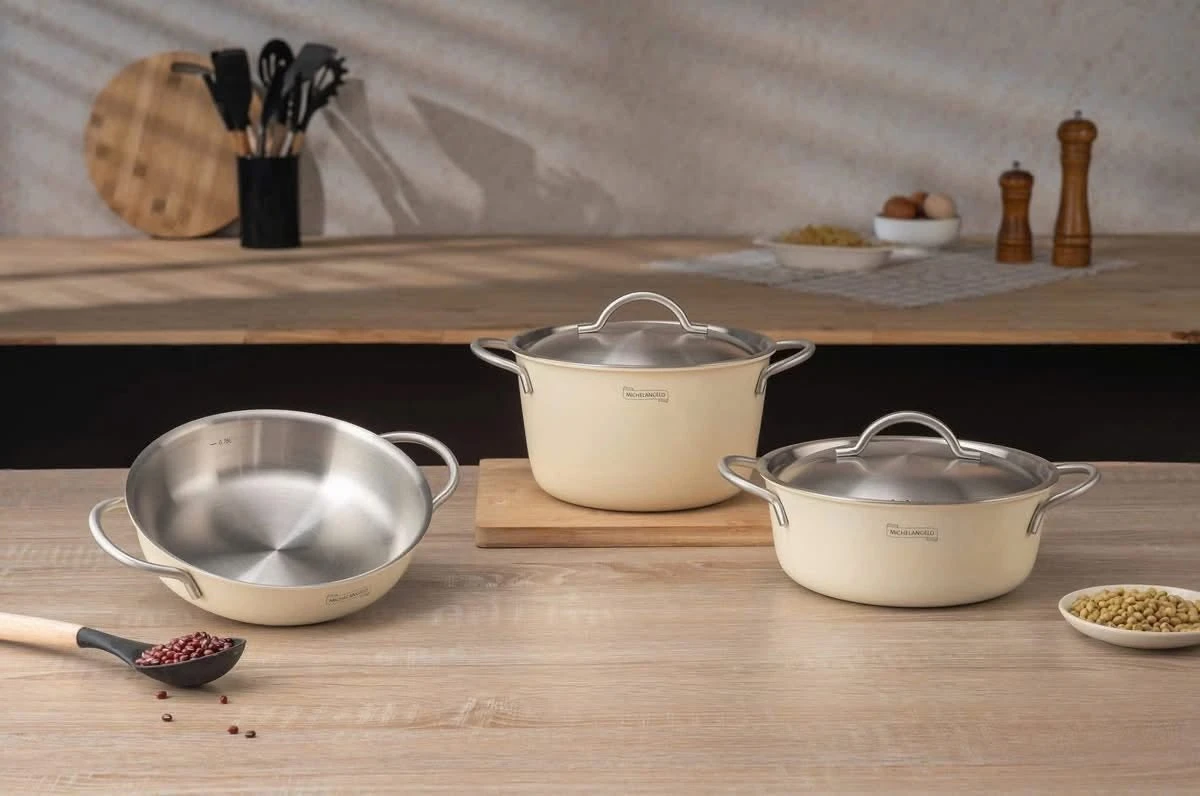 Bộ nồi 3 món Michelangelo Nesting
