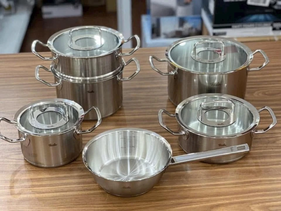 Bộ nồi Fissler Profi Original set 6 kèm xửng hấp