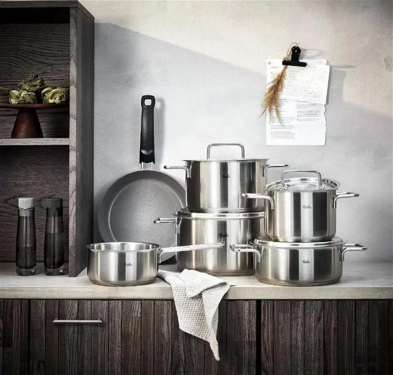 Bộ nồi Fissler Pure Collection 6 món ( 5 nồi + 1 chảo)