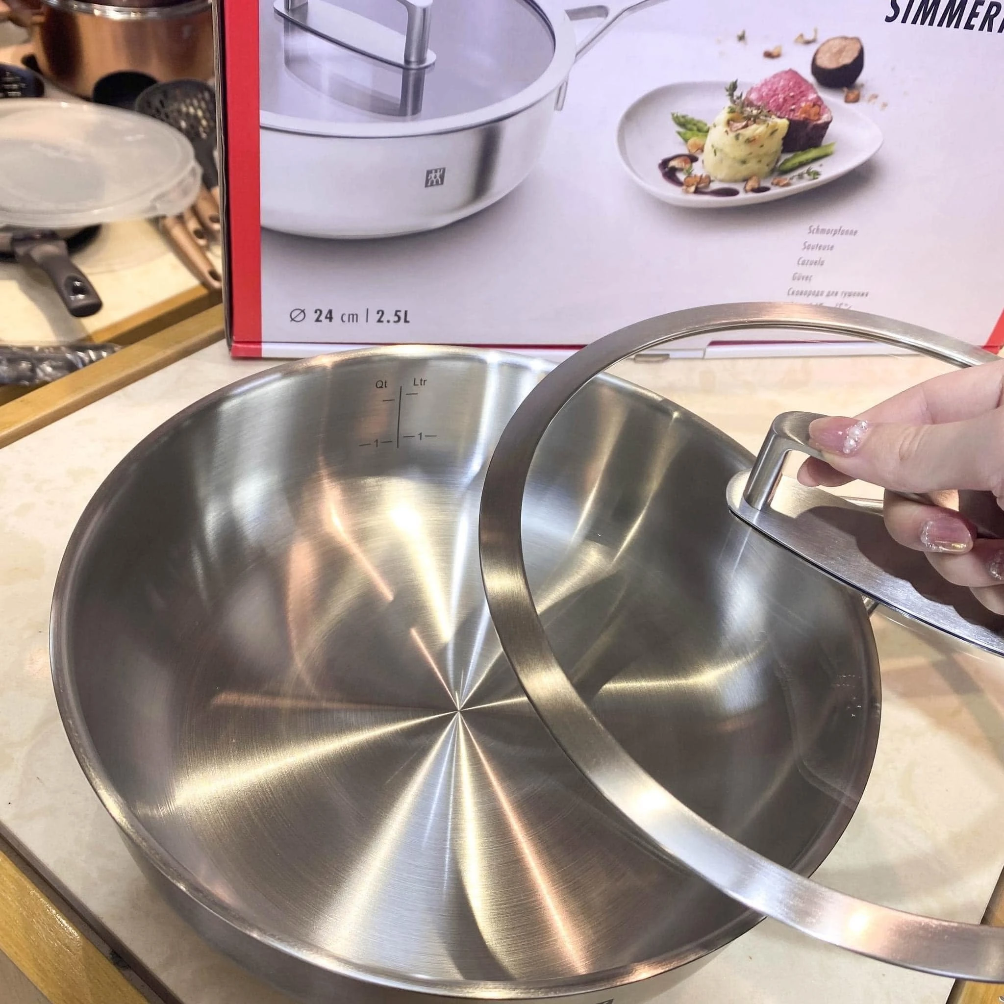 Chảo inox ZWILLING Vitality Schmorpfanne 24cm