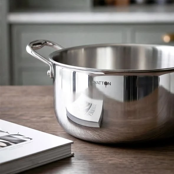    	 NỒI CANH O843 INOX KHÔNG DÍNH VI ĐIỂM OYATTON 24CM