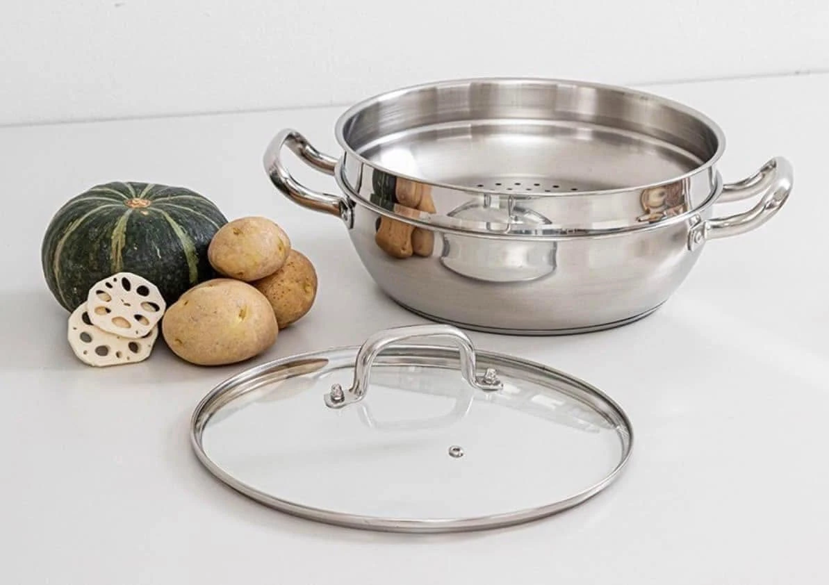 SET CHẢO HẤP 32CM NỘI ĐỊA HÀN - CHẤT LƯỢNG ĐỈNH CAO
