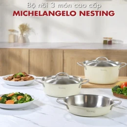 Bộ nồi 3 món Michelangelo Nesting