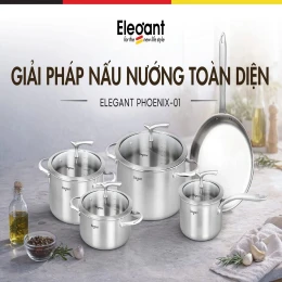    	 BỘ NỒI 5 MÓN ELEGANT PHOENIX - 01