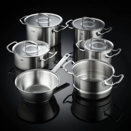 Bộ nồi Fissler Profi Original set 6 kèm xửng hấp