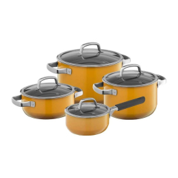 BỘ NỒI WMF FUSIONTEC MINERAL POT SET (3 NỒI + 1 QUÁNH) màu vàng