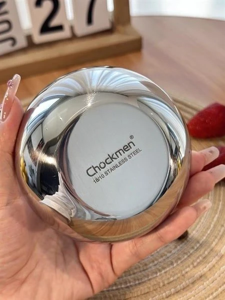 Bát đựng đồ ăn kèm C410 CHOCKMEN 8cm, inox18/10, model: CKM-AL410P08