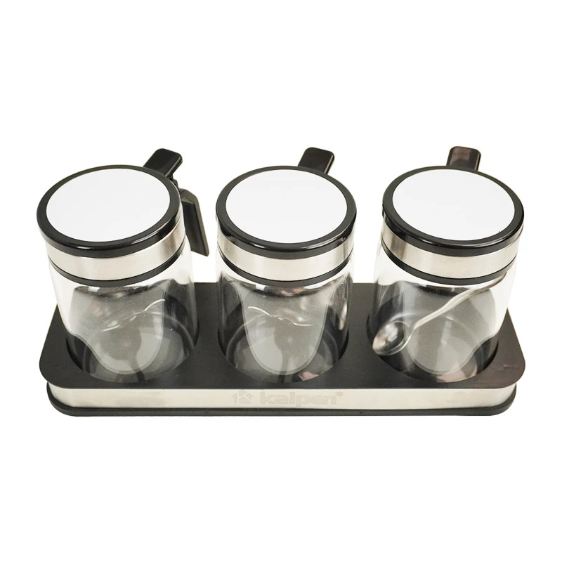 Bộ gia vị cao cấp Kela 3 món kèm khay ( 3 hũ gia vị + khay )