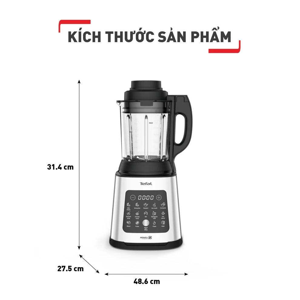 Máy xay sinh tố và làm sữa hạt đa năng Tefal BL83SD66 - 1400W