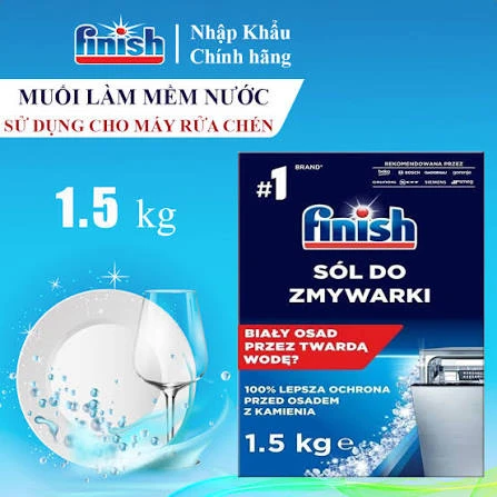MUỐI RỬA CHÉN BÁT FINISH DÀNH CHO MÁY RỬA BÁT (HỘP 1,5KG)
