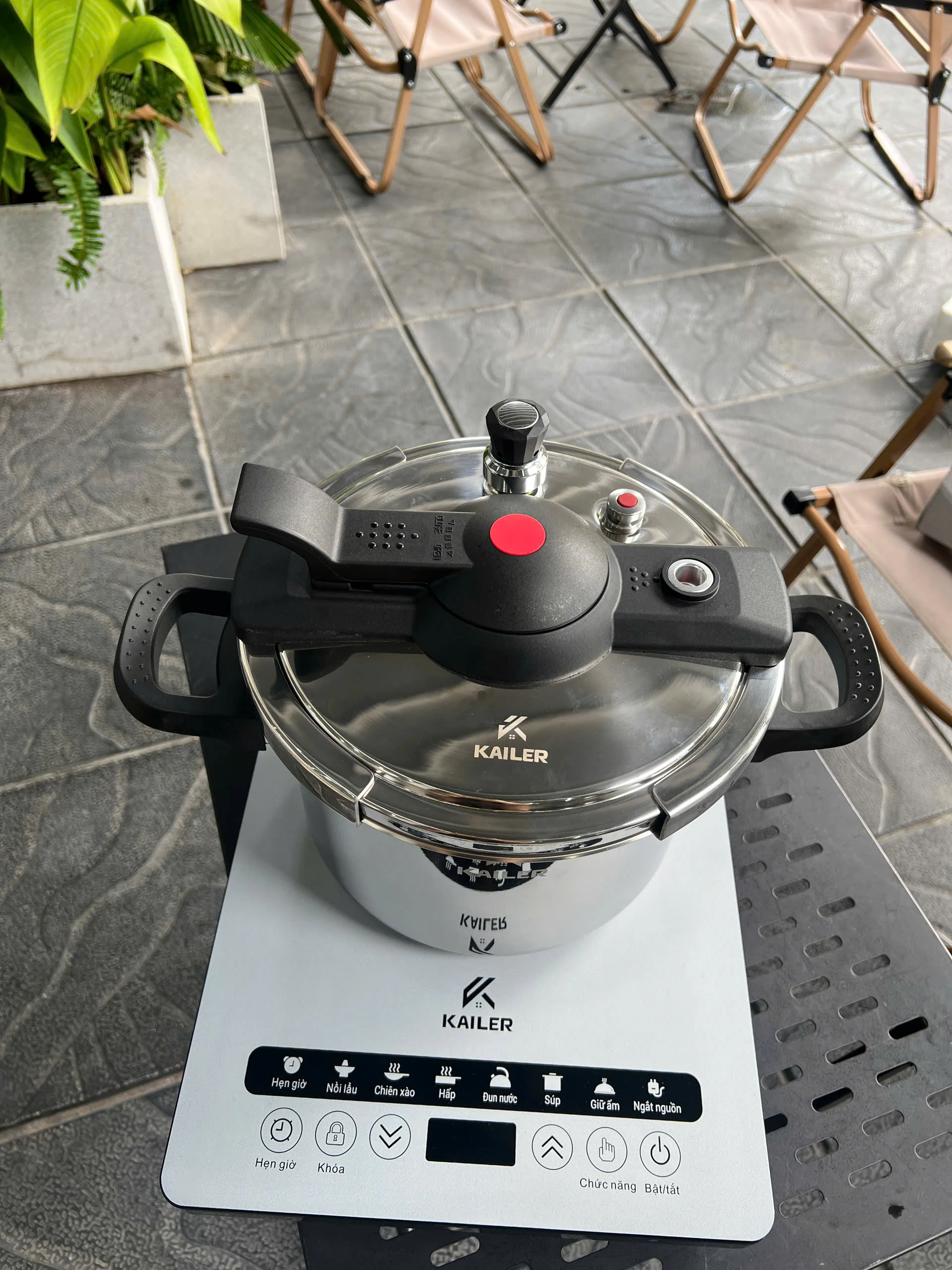 Nồi áp suất inox 22cm 6l KL-AS22
