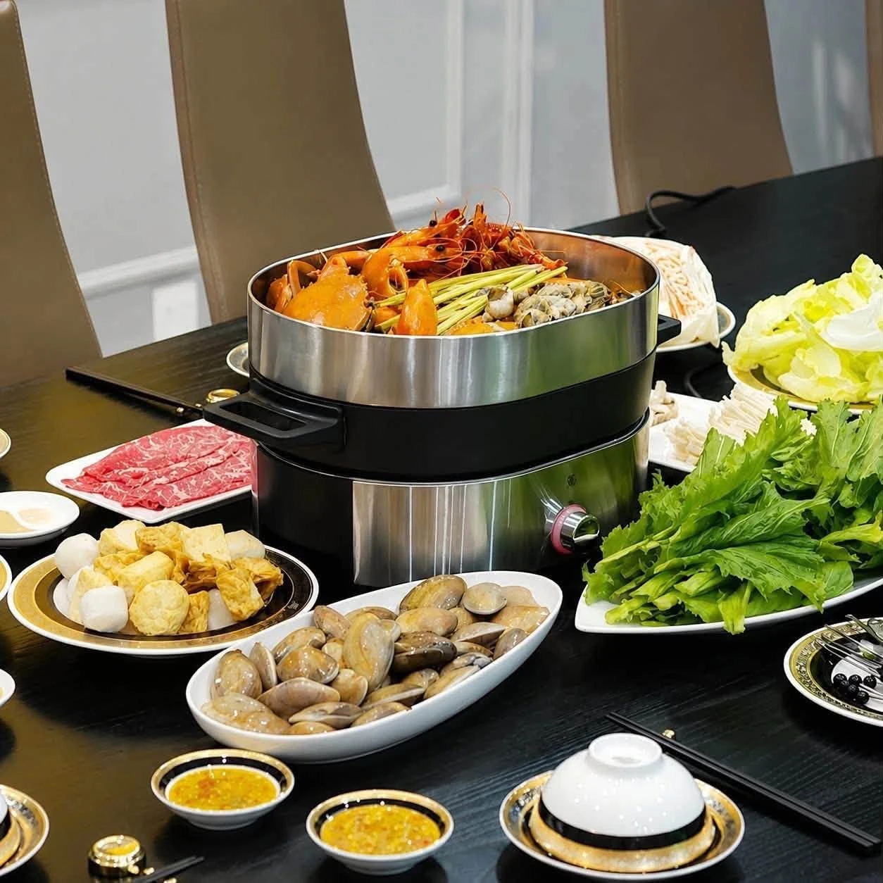  NỒI LẨU HẤP 2 trong 1 WMF Hot Pot Lono