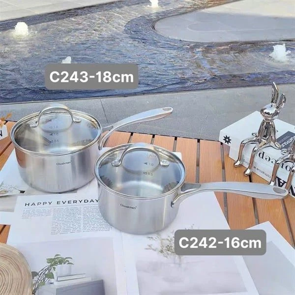 Nồi quánh C243 CHOCKMEN 18cm, inox 18/10, model: CKM-ZX3L18D