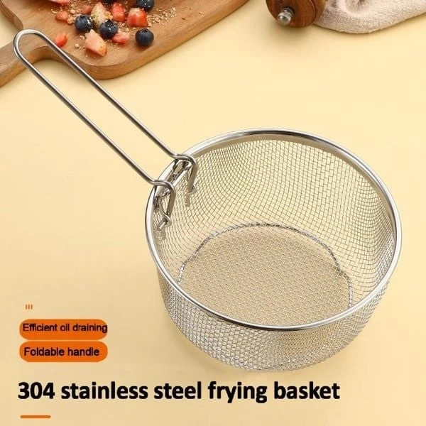 Rổ chiên C1015 CHOCKMEN 12cm, inox 18/10, model: CKM-AL1015ZL