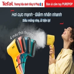 Bàn ủi hơi nước cầm tay Pure Pop Tefal (màu cam carrot/vàng/xanh lơ/xanh mallard)